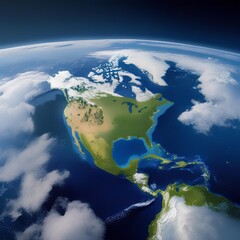 Fototapeta premium A breathtaking view of Earth from space