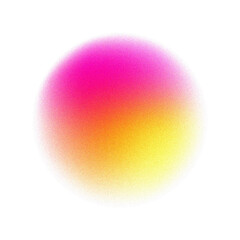 Vibrant paint stain with glowing blur and trendy abstract circle. Smooth liquid gradient in holographic wave design with creative texture.