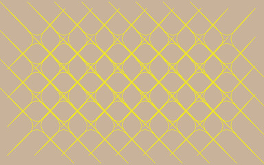 Abstract yellow diamond pattern on a textured brown background