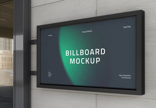 Digital Large Screen Bilboard Mockup