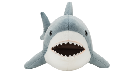 Isolated Stuffed Shark Toy