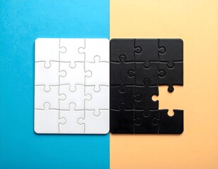完成したパズルと欠けたパズル、心の隙間