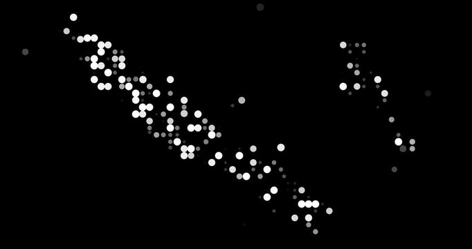 Generative Circle Motion Forming New Caledonia Map