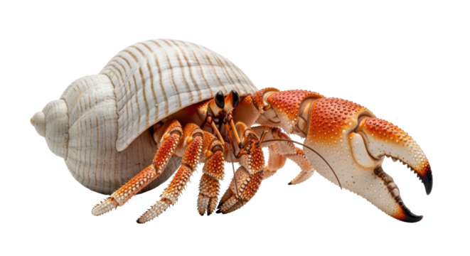Isolated Hermit Crab