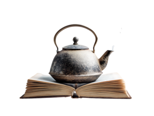 tea kettle pouring freshly brewed beverage