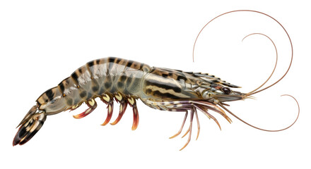 Isolated Tiger Prawn