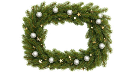 Isolated Christmas Wreath