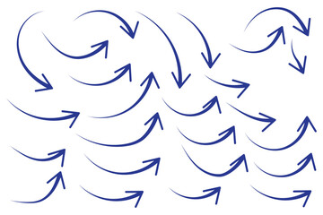 Curve arrows icon, Curved arrows, Arrow sign, Black arrows set on white background