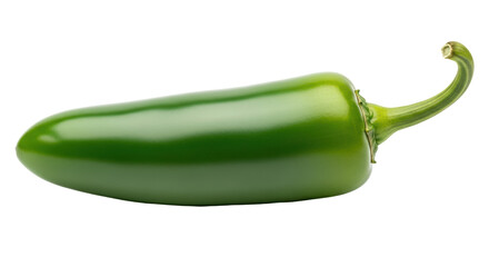 Isolated Fresh Green Jalapeno Pepper