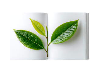 tea leaf detailed realistic closeup image