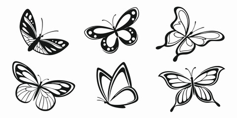 butterfly-vector-sticker-pack-icons-set---6-minima
