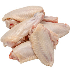 Raw chicken Wings on transparent background