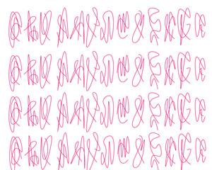 Fototapeta premium Dynamic pink scribbles create a vibrant, modern texture perfect for backgrounds, website design, and artistic projects, adding a touch of energy and creativity.