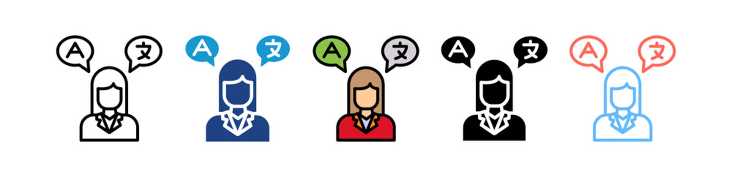 Language Practice multiple icon