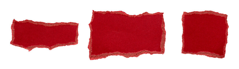 torn or ripped red paper isolated on transparent png background,realistic torn red paper edges,Torn Paper christmas frame effect mockup