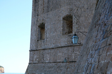Traditional Mediterranean architecture in Dubrovnik, Croatia.