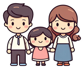 PNG Family cartoon child cute.