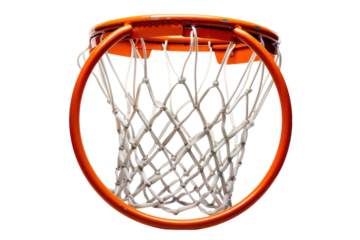 Basketball hoop art photography net orange rim sports equipment isolated black background game play