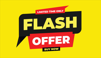 Obraz premium FLASH OFFER LIMITED TIME ONLY – BUY NOW OFFER BANNER
