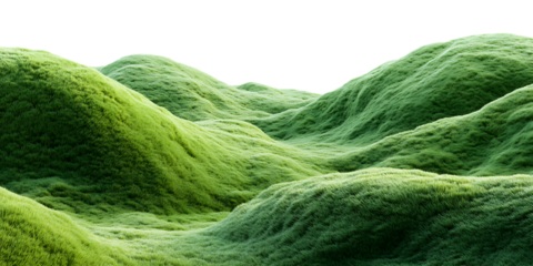 Rolling green hills of an extraterrestrial world.