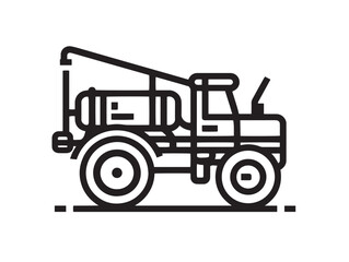 Detailed Farm Sprayer Illustration with Attractive Clean Design
