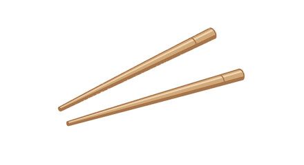 Chopsticks wooden asian food utensil pair dining cuisine traditional oriental eating culture restaurant on transparent background