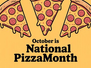 Celebrate national pizza month in october with delicious slices of pepperoni pizza