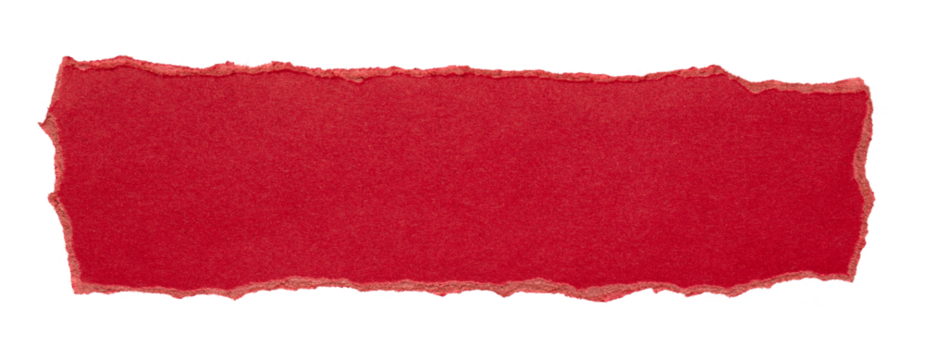 torn or ripped red paper isolated on transparent png background,realistic torn red paper edges,Torn Paper christmas frame effect mockup