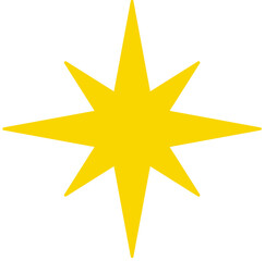 Obraz premium yellow star icon
