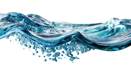 Liquid Transparency: Capturing the dynamic interplay of water, with vibrant blue hues and a sense of ethereal purity, inviting viewers to appreciate the essence of nature's vital essence.