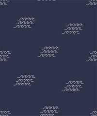 waves lines vector seamless p...