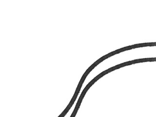 Abstract black lines on white background minimalist design