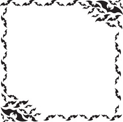 Obraz premium Halloween Bats Frame , Flying Bats Frame
