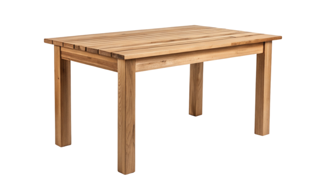 Modern wooden dining table with stylish and simple design for indoor or outdoor decor use anytime
