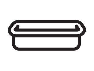 Minimalistic Feed Trough Illustration Perfect for Agricultural Design Concepts