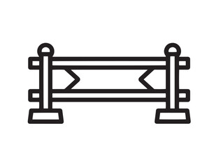 Modern Fence Post Illustration Created in Elegant Vector Design