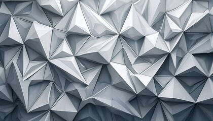 Fototapeta premium abstract geometric pattern featuring sharp white triangular shapes creating a modern and stylish aesthetic