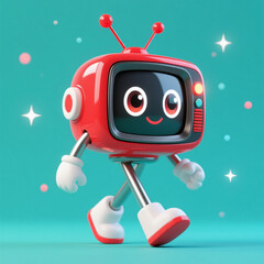 cartoon-style robot