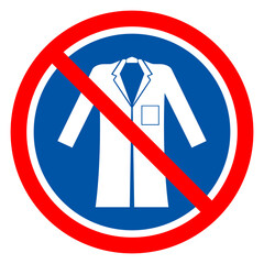 Wear Coat Symbol Sign,Vector Illustration, Isolated On White Background Label. EPS10