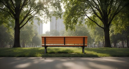 Park Bench Landscape View