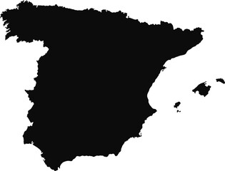 Vector map of spain
