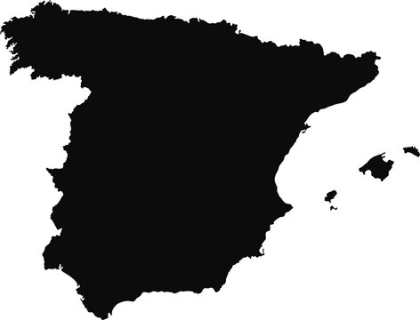 Vector map of spain