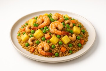 Thai Pineapple Fried Rice Shrimp and Peas