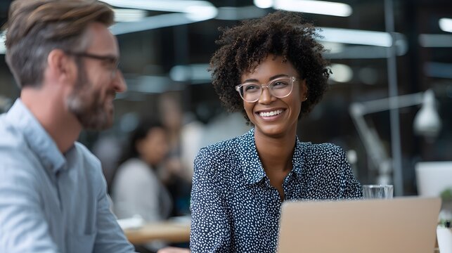 professional discussing AI financial assistant project