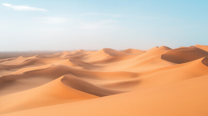 "Aerial View of Tin Merzouga Dune in Sahara Desert &ndash; Stunning Golden Sand Dunes Landscape, Natural Wonder, Travel and Adventure Photography"