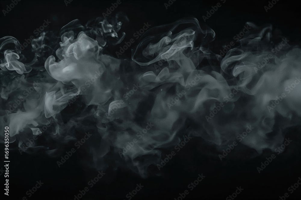 Poster hazy overlay design with smoke and vapor textures on a dark backdrop