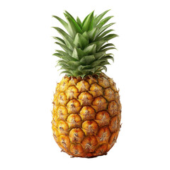 Fototapeta premium Fresh and Juicy Pineapple Isolated on White Background Perfect for Tropical Fruit Showcase and Healthy Eating Concepts