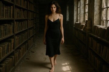 A Poetic Stroll in a Crumbling Old Library
