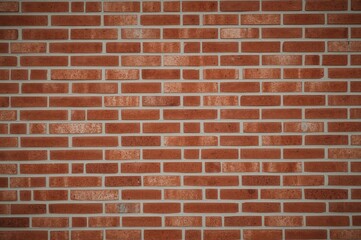 Fototapeta premium Close-up view of red hollow keramoblock bricks for wall and partition construction