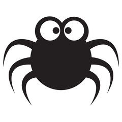 Halloween bats and spiders silhouette illustration. Black silhouette illustration of spooky bats and spiders, perfect for Halloween decorations, party invitations, and seasonal graphic designs.